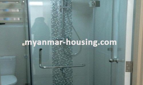 Myanmar real estate - for sale property - No.3074 - A Condominium apartment for sale in Star City. - View of the Toilet and Bathroom