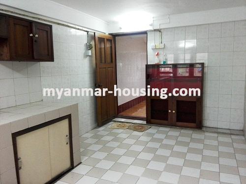 Myanmar real estate - for sale property - No.3075 - A Good room with two bed room for sale in the third floor at Sanchaung Township. - View of Kitchen room