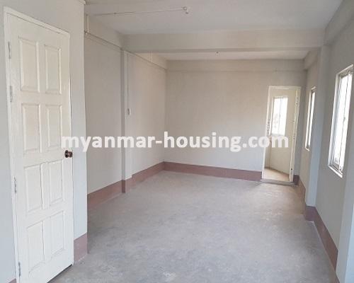 Myanmar real estate - for sale property - No.3078 - An apartment room for sale near in Hledan Centre. - View of the Living room
