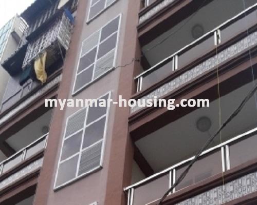 Myanmar real estate - for sale property - No.3078 - An apartment room for sale near in Hledan Centre. - View of the building