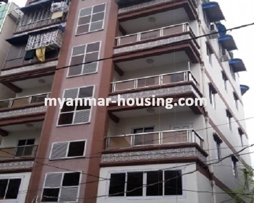 Myanmar real estate - for sale property - No.3078 - An apartment room for sale near in Hledan Centre. - View of the building