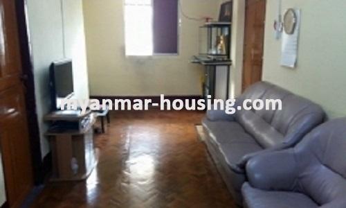 Myanmar real estate - for sale property - No.3085 -  Renovated room for sale in Kamaryut Township. - View of the Living room