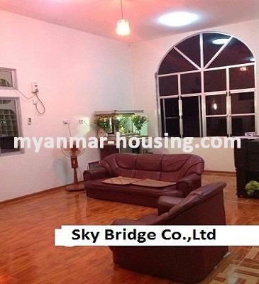 Myanmar real estate - for sale property - No.3090 - Two Story Landed House for sale in South Okklapa Township - View of the Living room