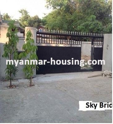 Myanmar real estate - for sale property - No.3090 - Two Story Landed House for sale in South Okklapa Township - View of the compound