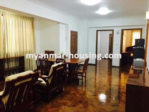 မြန်မာအိမ်ခြံမြေ - ရောင်းမည် property - No.3097 - ပုလဲကွန်ဒိုတွင်  အခန်းကောင်းတစ်ခန်းဌားရန် ရှိပါသည်။ - View of the living room