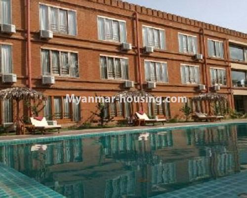 Myanmar real estate - for sale property - No.3110 - Three Storey Landed House for sale in Bagan City. - building view