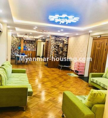 缅甸房地产 - 出售物件 - No.3113 - Standard decorated room for sale in Sanchaung Township. - View of the Living room
