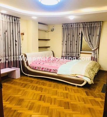 缅甸房地产 - 出售物件 - No.3113 - Standard decorated room for sale in Sanchaung Township. - View of the Bed room