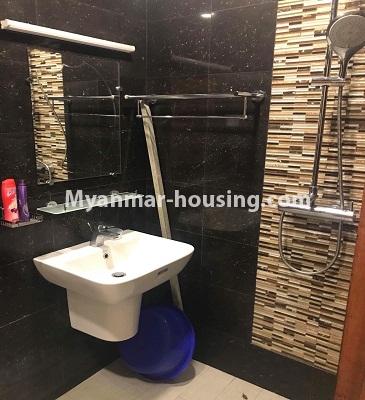 Myanmar real estate - for sale property - No.3113 - Standard decorated room for sale in Sanchaung Township. - View of the bathroom