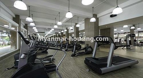 ミャンマー不動産 - 売り物件 - No.3114 - A Condo room for sale in Star City.  - View of Gym room