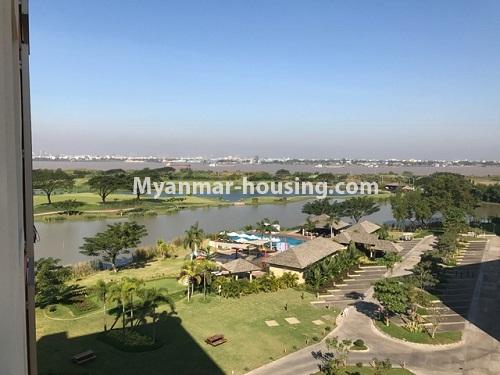Myanmar real estate - for sale property - No.3114 - A Condo room for sale in Star City.  - River view