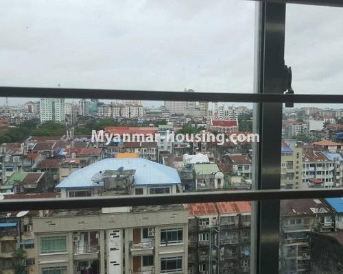 缅甸房地产 - 出售物件 - No.3117 - High floor condo room for sale in Bo Myat Htun Road. - outside view