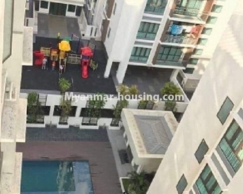 Myanmar real estate - for sale property - No.3119 - Nice condo room with two bedrooms for sale in Malikha Condo! - outside view