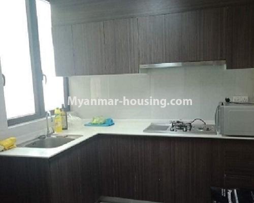 ミャンマー不動産 - 売り物件 - No.3119 - Nice condo room with two bedrooms for sale in Malikha Condo! - kitchen