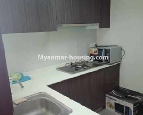 ミャンマー不動産 - 売り物件 - No.3119 - Nice condo room with two bedrooms for sale in Malikha Condo! - kitchen