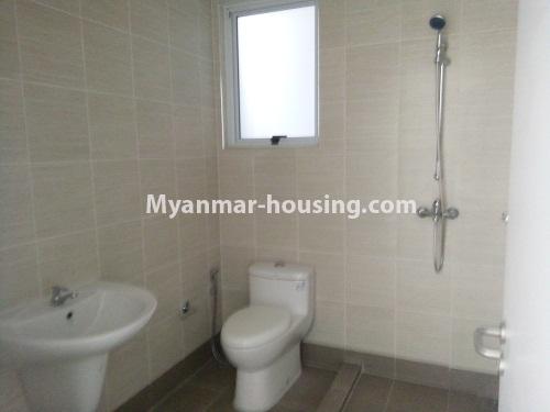 Myanmar real estate - for sale property - No.3121 - A good room for sale in Star City. - View of Toilet