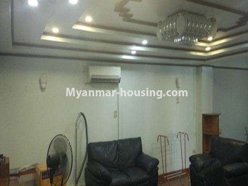Myanmar real estate - for sale property - No.3123 - A good Condominium for Sale in Sanchaung. - Living room