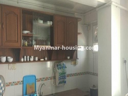 Myanmar real estate - for sale property - No.3123 - A good Condominium for Sale in Sanchaung. - kitchen room