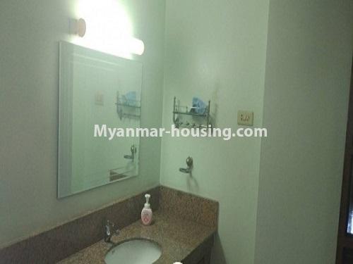 Myanmar real estate - for sale property - No.3123 - A good Condominium for Sale in Sanchaung. - bathroom