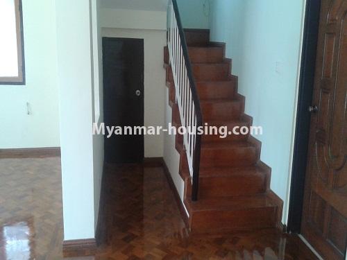 Myanmar real estate - for sale property - No.3127 - Landed house for sale in FMI, Hlaing Thar Yar! - stairs view