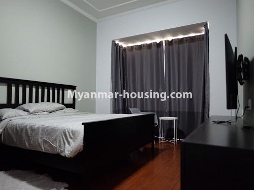 Myanmar real estate - for sale property - No.3128 - New condo room for sale in Golden City Condo, Yankin! - master bedroom