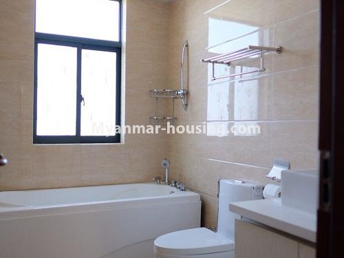 Myanmar real estate - for sale property - No.3128 - New condo room for sale in Golden City Condo, Yankin! - bathroom