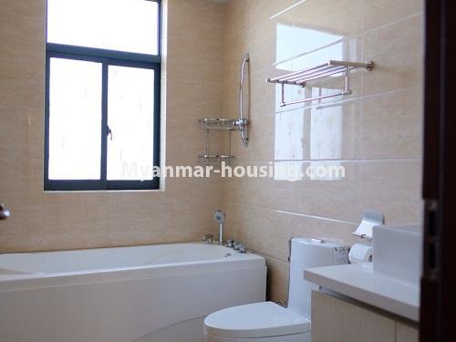 缅甸房地产 - 出售物件 - No.3128 - New condo room for sale in Golden City Condo, Yankin! - bathroom