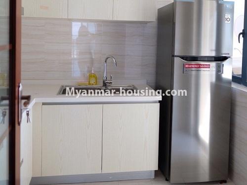 ミャンマー不動産 - 売り物件 - No.3128 - New condo room for sale in Golden City Condo, Yankin! - kitchen