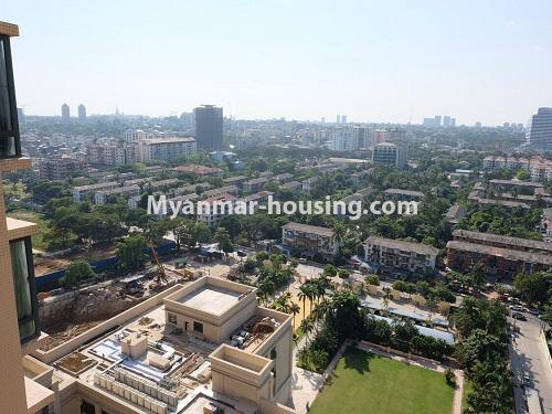 Myanmar real estate - for sale property - No.3128 - New condo room for sale in Golden City Condo, Yankin! - outside view