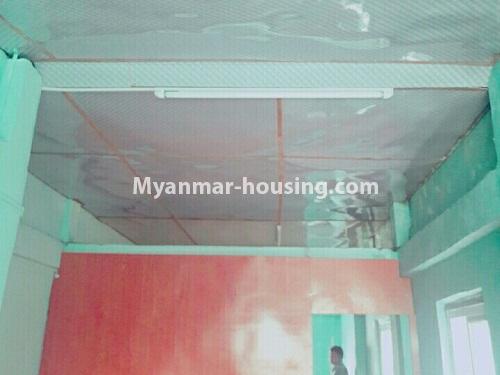 Myanmar real estate - for sale property - No.3129 - Apartment for slae near Kandaw Gyi Lake, Tarmway! - inside ceiling view