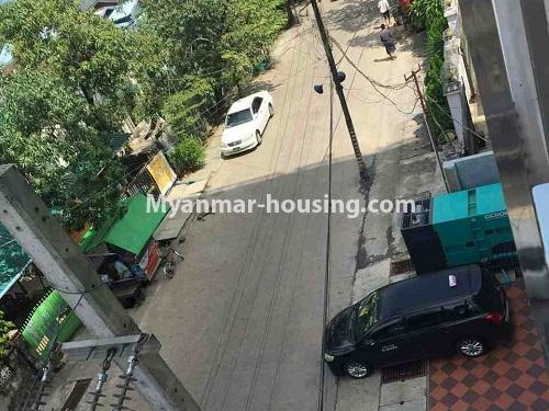 Myanmar real estate - for sale property - No.3133 - New condo room for sale in Mayangone! - road view