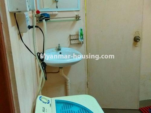 Myanmar real estate - for sale property - No.3134 - Condo room for sale in Botahtaung! - washing area
