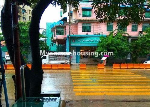 Myanmar real estate - for sale property - No.3136 - Condo room for sale near Ba Yint Naung Tower! - building view