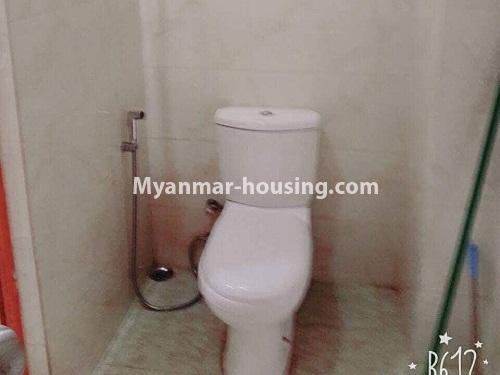 Myanmar real estate - for sale property - No.3145 - Condo room for rent in Pazundaung! - toilet