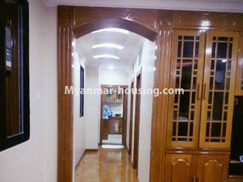 Myanmar real estate - for sale property - No.3145 - Condo room for rent in Pazundaung! - hallway