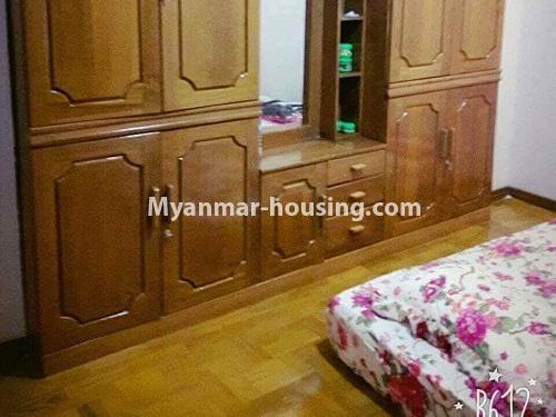 Myanmar real estate - for sale property - No.3145 - Condo room for rent in Pazundaung! - bedrom wardrobe 