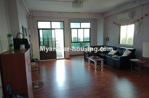 ミャンマー不動産 - 売り物件 - No.3146 - Condo room for sale in Pazundaung! - living room