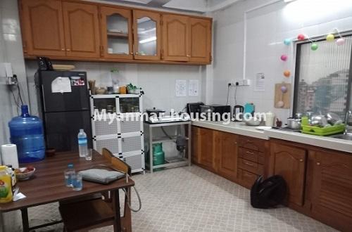 Myanmar real estate - for sale property - No.3146 - Condo room for sale in Pazundaung! - kitchen area