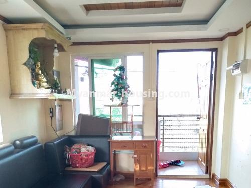Myanmar real estate - for sale property - No.3147 - Condo room for sale in Pazundaung! - living room
