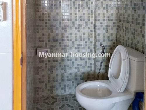 Myanmar real estate - for sale property - No.3147 - Condo room for sale in Pazundaung! - toilet 