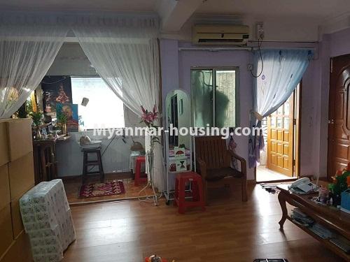 Myanmar real estate - for sale property - No.3149 - Apartment for sale in Botahtaung! - living room