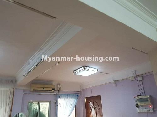 Myanmar real estate - for sale property - No.3149 - Apartment for sale in Botahtaung! -  celiing view