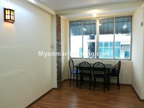 Myanmar real estate - for sale property - No.3150 - Condo room  for sale in Botahtaung! - dinning area