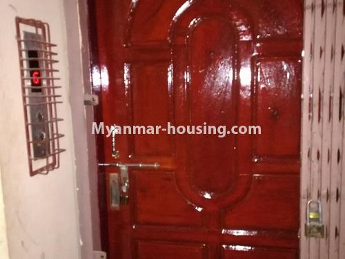 Myanmar real estate - for sale property - No.3150 - Condo room  for sale in Botahtaung! - main door