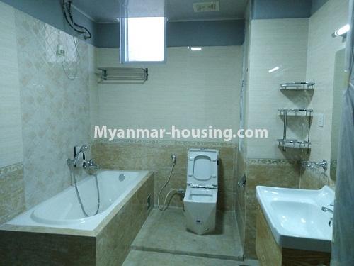 Myanmar real estate - for sale property - No.3154 - New condo room for sale in Pazundaung! - bathroom