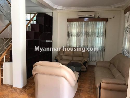 Myanmar real estate - for sale property - No.3155 - Landed house for sale in North Okkalapa! - living room view