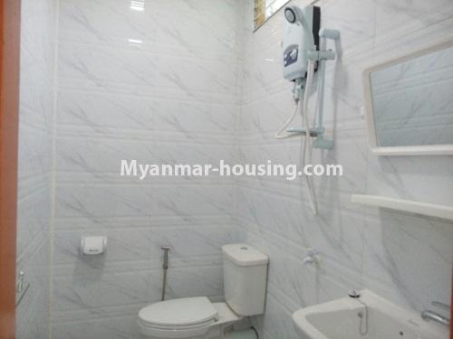 Myanmar real estate - for sale property - No.3159 - One storey house for sale in Mayangone! - master bedroom bathroom