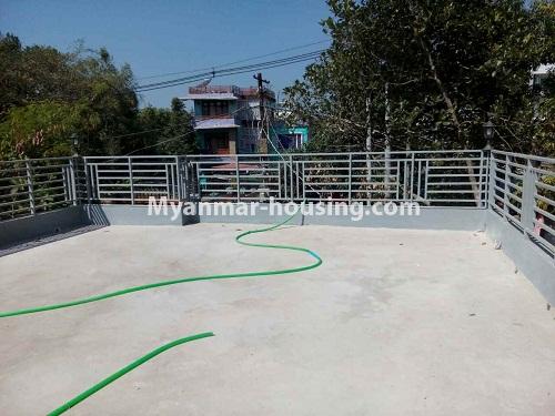 Myanmar real estate - for sale property - No.3159 - One storey house for sale in Mayangone! - rooftop