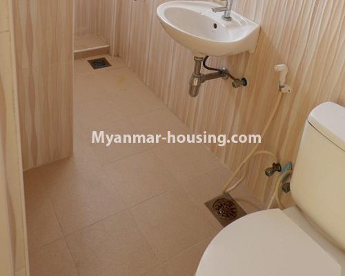 Myanmar real estate - for sale property - No.3175 - Mahar Swe Condo Room for sale in Hlaing! - master bedroom bathroom