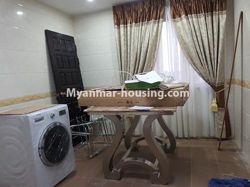 Myanmar real estate - for sale property - No.3177 - New condo room for sale in South Okkalapa! - dining area